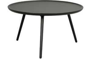 Černý lakovaný konferenční stolek ROWICO DAISY 80 cm