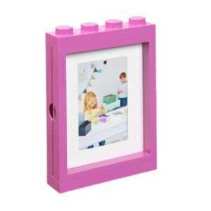 Růžový fotorámeček LEGO® Storage 27 x 19 cm