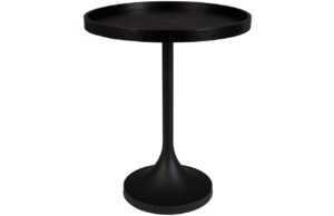 Černý dubový odkládací stolek ZUIVER JASON 46 cm