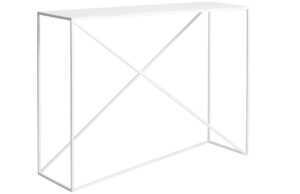 Nordic Design Bílý kovový toaletní stolek Mountain 100 x 30 cm