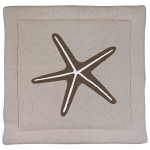 Světle šedá hrací deka Quax Starfish 100 x 100 cm
