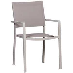Hoorns Set dvou šedých hliníkových zahradních židlí Hinne