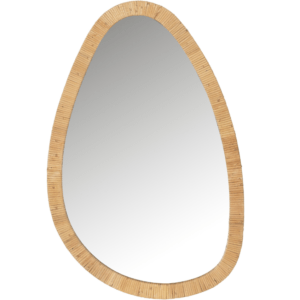 Závěsné zrcadlo z přírodních vláken J-line Palo 70 x 46 cm