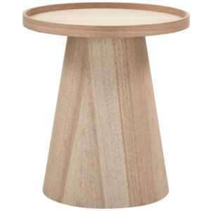 Hoorns Přírodní lakovaný odkládací stolek Daum 45 cm