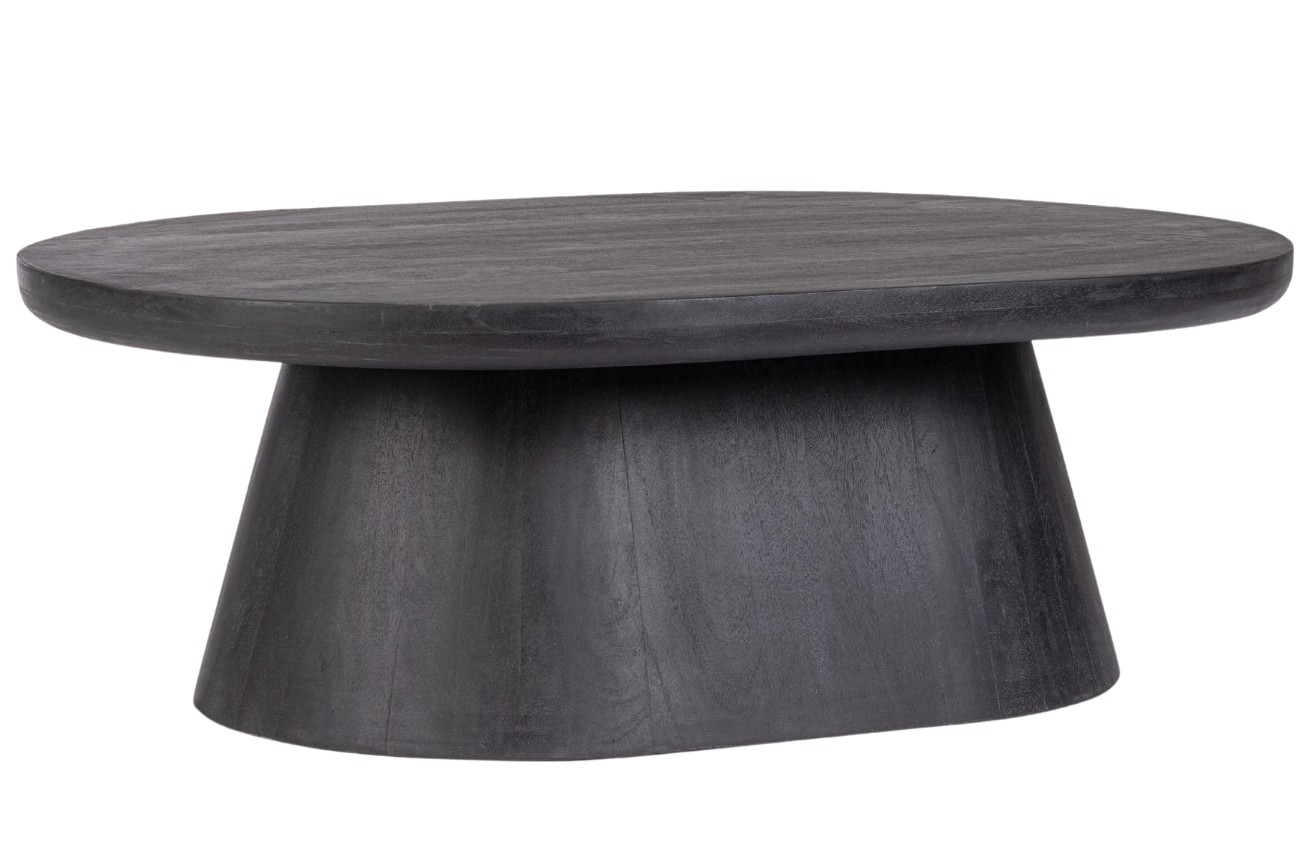 Černý mangový konferenční stolek Bizzotto Fuji 90x65 cm