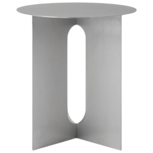 Audo CPH Stříbrný kovový odkládací stolek AUDO ANDROGYNE 40 cm