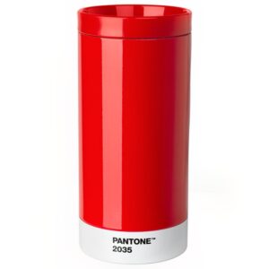 Červený kovový termohrnek Pantone Red 2035 430 ml