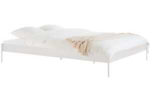 noo.ma Béžová kovová dvoulůžková postel Eton 180 x 200 cm s roštem