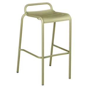 Světle zelená kovová barová židle Fermob Luxembourg 79 cm