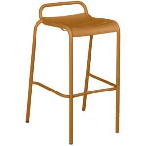 Hnědá kovová barová židle Fermob Luxembourg 79 cm
