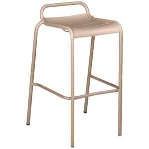 Muškátově šedá kovová barová židle Fermob Luxembourg 79 cm