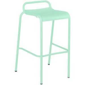 Opálově zelená kovová barová židle Fermob Luxembourg 79 cm
