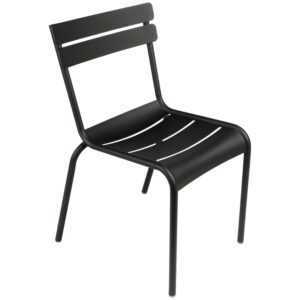 Černá kovová zahradní židle Fermob Luxembourg