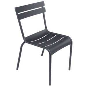 Antracitová kovová zahradní židle Fermob Luxembourg