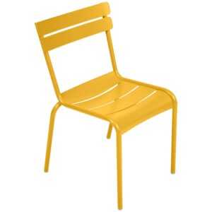Žlutá kovová zahradní židle Fermob Luxembourg