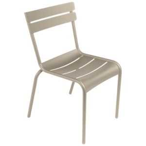 Muškátově šedá kovová zahradní židle Fermob Luxembourg