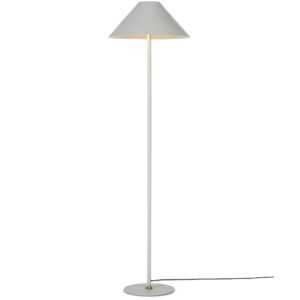 Světle šedá kovová stojací lampa Halo Design Hygge 140 cm