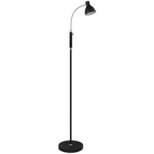 Černá kovová stojací lampa Halo Design Hudson 120 cm